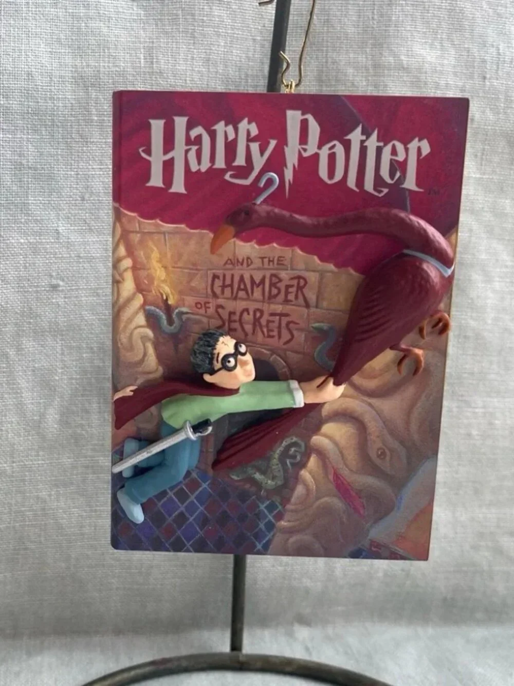 NIB NWT Hallmark Harry Potter and the Chamber of Secrets book ornament